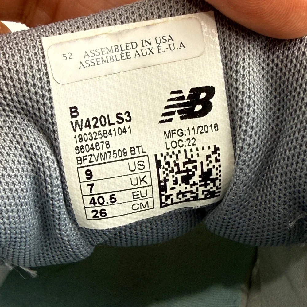 New Balance 420v3 Comfort Ride Running Shoes Grey Mint W420LS3 Womens 9